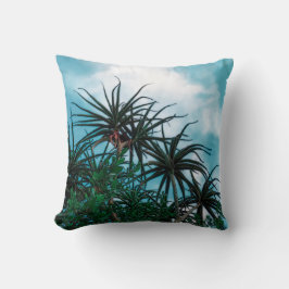 Almofada Summer Vibes Palm Tree deixa verde-claro