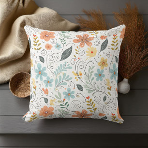 Almofada Summer Wildflower & Swirls ID1064