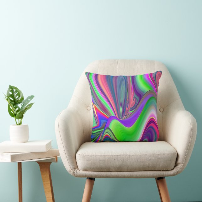 Almofada Summersense, Abstrato 3D Rainbowart (Cadeira)