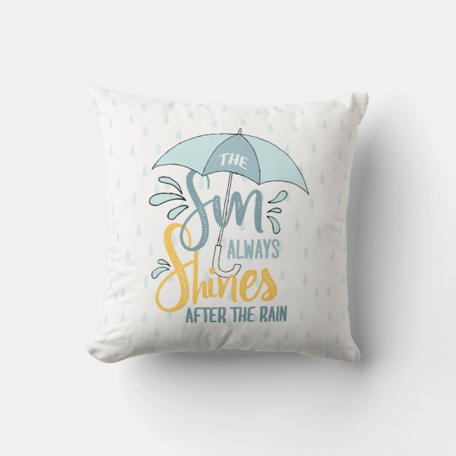 Almofada Sun cita cotações de chuva positivas (Frente)