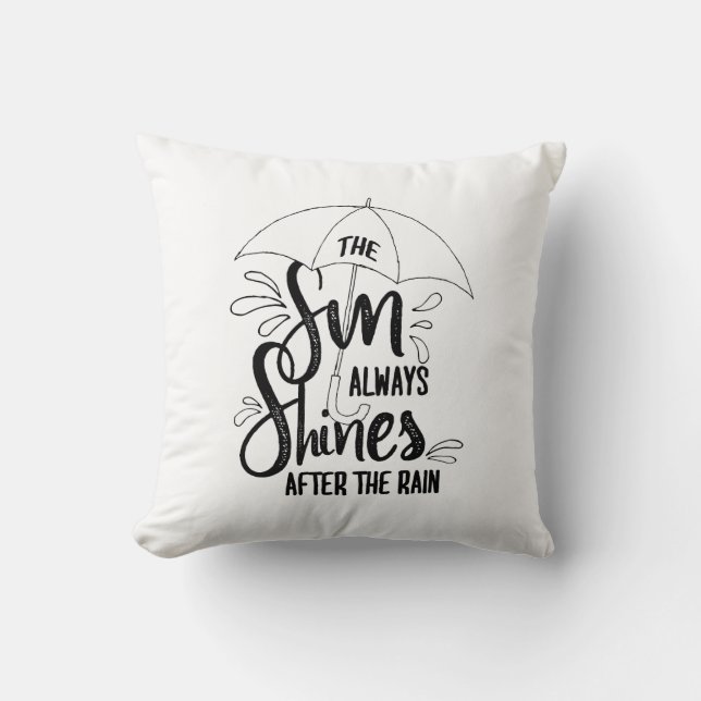 Almofada Sun cita cotações de chuva positivas (Frente)