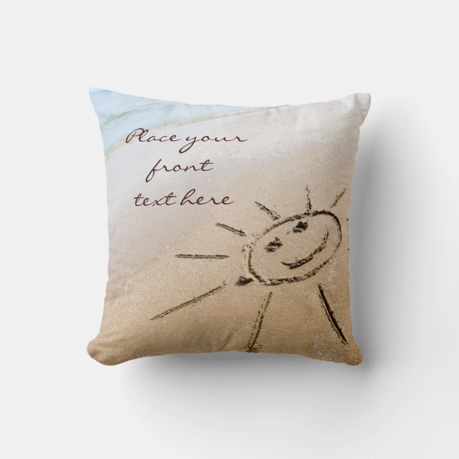 Almofada Sun Na Praia (Frente)