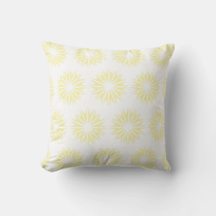 Almofada Sunbursts modernos de creme
