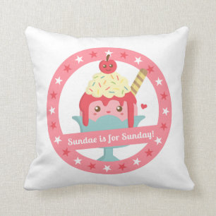 Almofada Sundae é para domingo! Doce Sundae de desenho anim