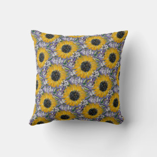 Almofada Sunflower Medley Travesseiro decorativo