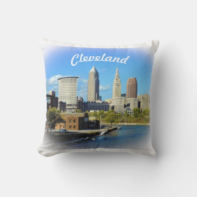 Almofada Sunny Cleveland River View (Frente)