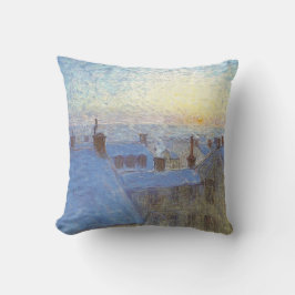 Almofada Sunrise sobre os telhados (por Eugène Jansson)