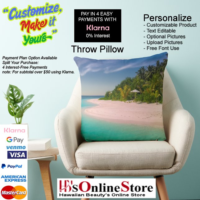 Almofada Sunset Beach Polyester Travesseiro decorativo 10 (Sunset Beach Square Polyester Large Pillow 10.)