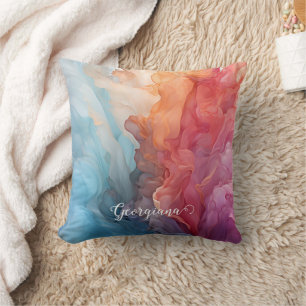 Almofada Sunset Colorido Personalizado em Tinta de Álcool n