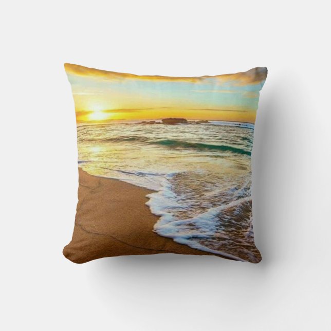 Almofada Sunset de praia (Frente)