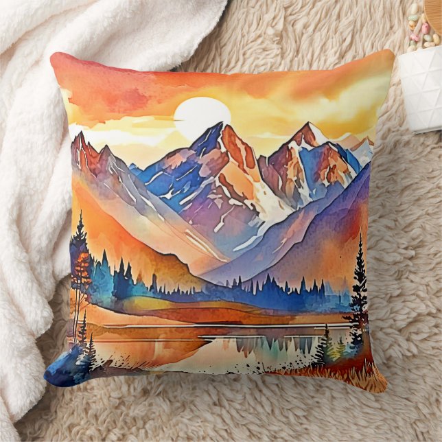 Almofada Sunset Mountain Arte Design (Cobertor)