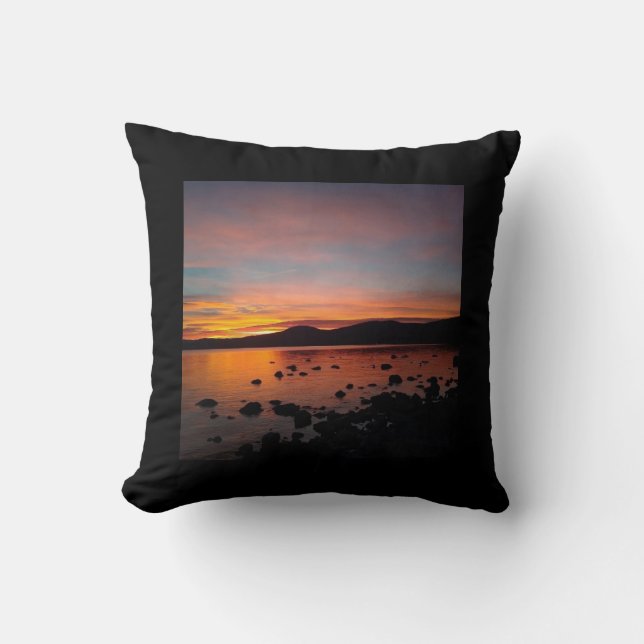Almofada Sunset no lago Tahoe (Frente)