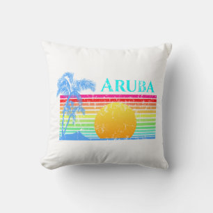 Almofada Sunset Retro Beach Aruba