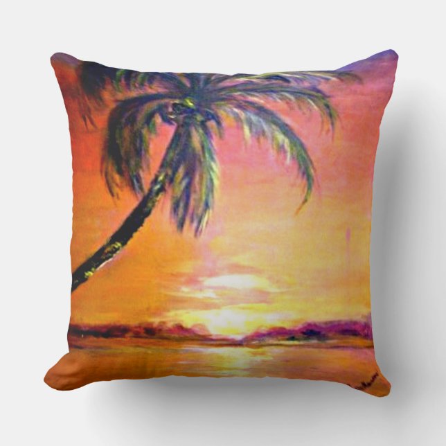 Almofada Sunset tropical (Frente)