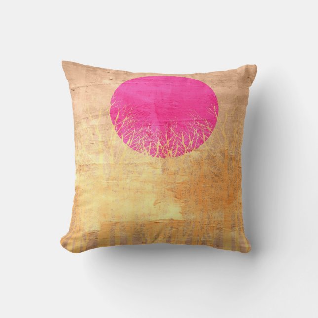 Almofada Sunset Vintage | Pintura Abstrato (Frente)