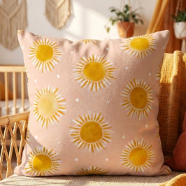 Almofada Sunshine Sun Pattern Throw Pillow