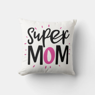 Almofada Super Mom Throw Pillow – Cozy Mother Gift