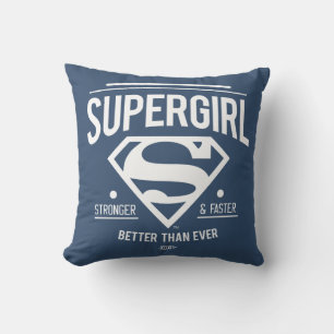 Almofada Supergirl Melhor Do Que Nunca Gráfico Retroativo