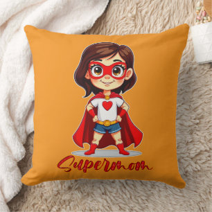 Almofada Supermom – Cute Mother Superhero Design