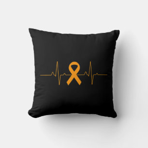 Almofada suporte para Leucemia Sensibilização Orange Briso