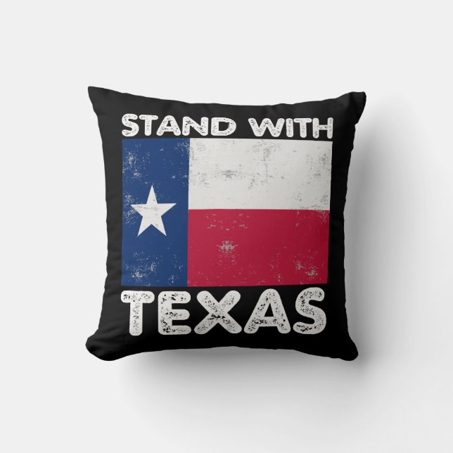 Almofada Suporte para Texas I Stand com Texas Texan Flag (Frente)