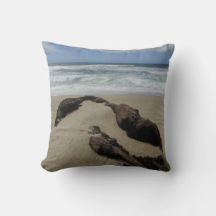 Almofada Surf Areia e Madeira de Driftwood West Coast Lands