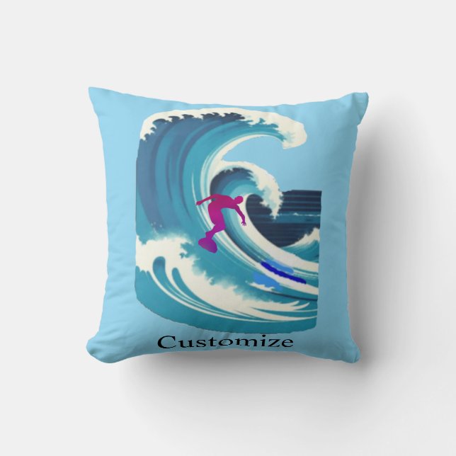Almofada Surfista de Grandes Ondas Thunder_Cove (Frente)
