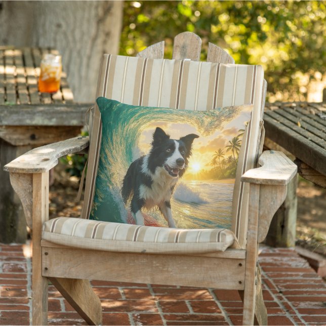Almofada Surfs Up Border Collie (Cadeira)
