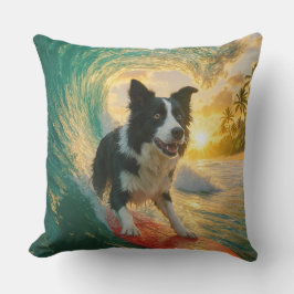 Almofada Surfs Up Border Collie