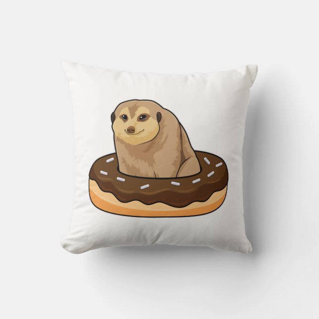 Almofada Suricata com Donut (Frente)