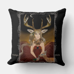 Almofada Surreal Fantasy, Travesseiro decorativo Ninfa Paga