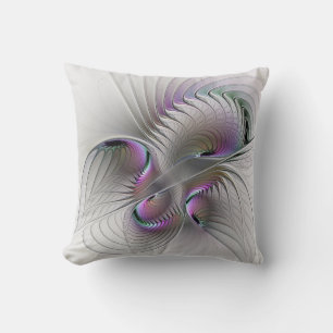 Almofada Surreal Shy Beauty Modern Abstrato Fractal Art