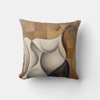 Almofada surrealista Mulher em Rodas
