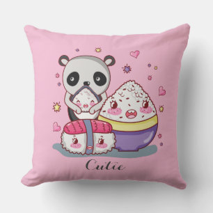 Almofada Sushi Encontra Rolls Kawaii Sushi Travesseiro deco