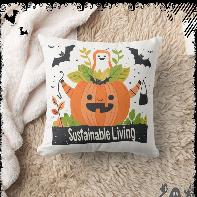 Almofada SustainableLiving | ExDesigner | Halloween (Criador carregado)