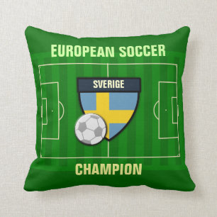 Almofada Sverige Suecia Soccer Champion