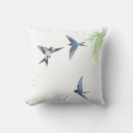 Almofada swallow throw pillow imitating Imitation embroider