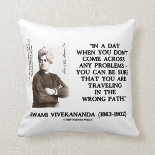 Almofada Swami Vivekananda que viaja em citações do traje