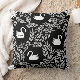 Almofada Swan preto e branco qualquer cor