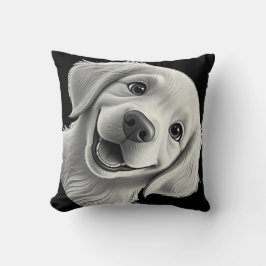 Almofada Sweet Golden Joy: Pixar-Style Puppy Friends