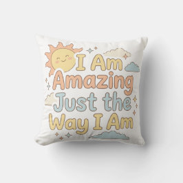 Almofada Sweet Kids Affirmation You Are Amazing Quote