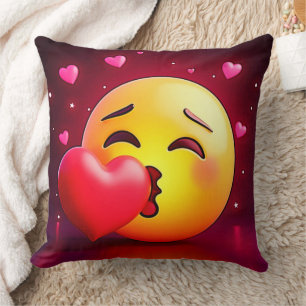 Almofada Sweet Kiss Heart Emoji