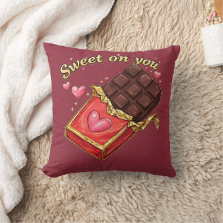 Almofada Sweet on You Chocolate Valentine design