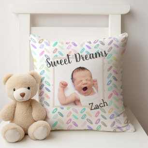 Almofada Sweets Dreams Baby Photo and Name