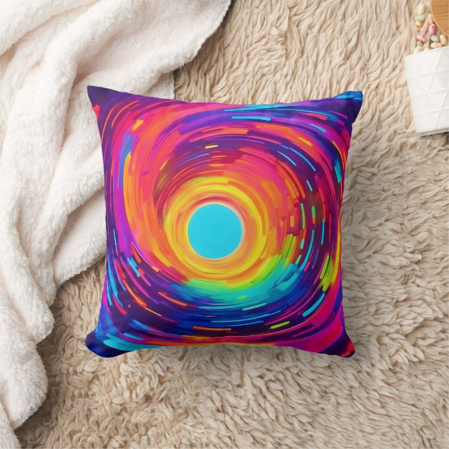 Almofada Swirling Vortex Abstrato Art (Cobertor)