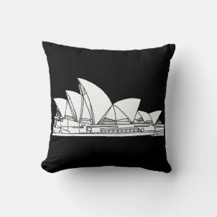 Almofada Sydney Opera House - O desenho da Austrália