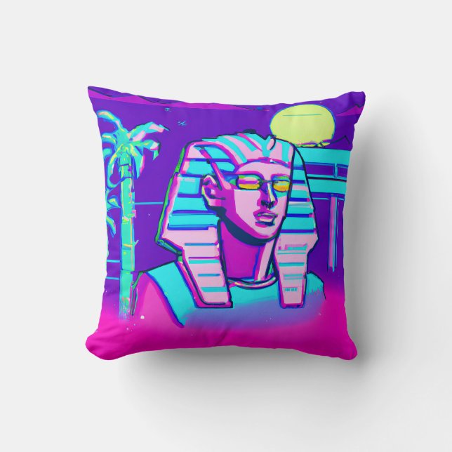 Almofada Synthwave Pharaoh (Frente)