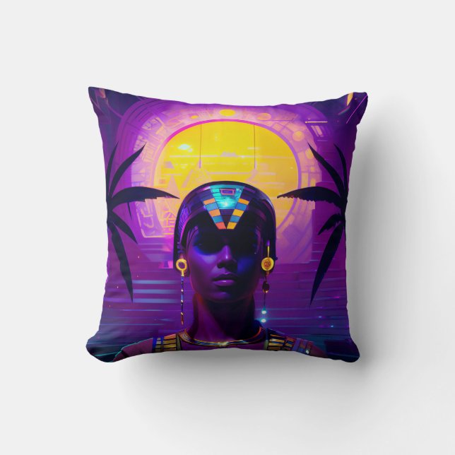 Almofada Synthwave Pharaoh (Frente)