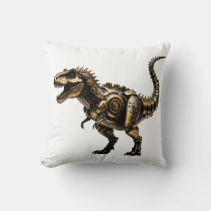 Almofada T-Rex Mech Steampunk – Fera Dino de Latão