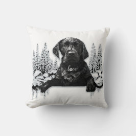 Almofada T-Shirt Black Labrador Retriever